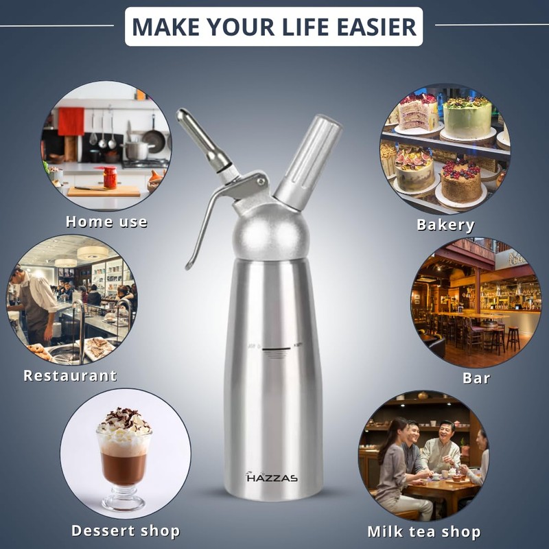 Hazzas Whipped Cream Dispenser