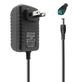 DC 12V 1.5A Power Adapter AC 100-240V 50-60Hz to DC 12V 1500mA Switching Power Supply AC/DC Adapter Converter DC 12V Power Cord with 5.5 x 2.5mm/2.1mm US Plug
