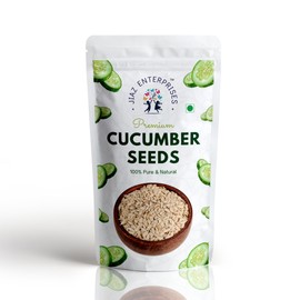 Jiaz Enterprises Cucumber Seeds 8.8 Ounce - High in Protein | Raw Cucumber Seeds for Eating | Edible | Unsalted | Kheera Magaz | Nutrients Rich