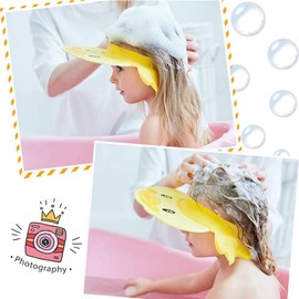 Baby Shower Cap, Kids Hair Washing Shield, Children Shampoo Cap, Baby Bath Cap Visor Hat for Eyes Ears and Face Protector, Bath Head Shield for Infant, Toddlers, Child