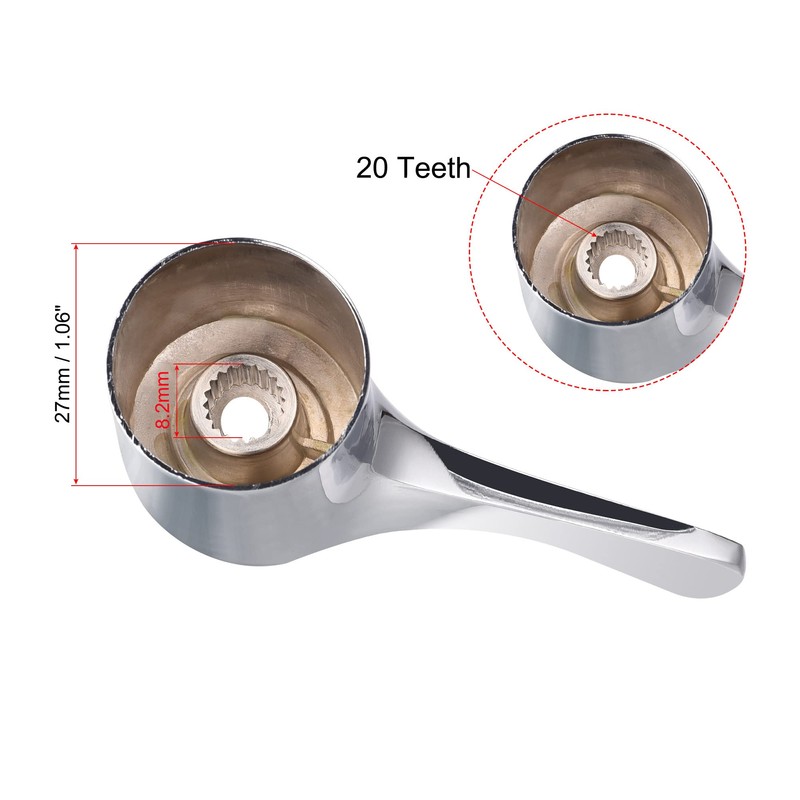 sourcing map Faucet Lever Handle, Alloy Single Lever Handle Replacement