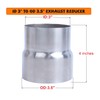 Elifecenter Universal Stainless ID 3 inch to OD 3.5 inch