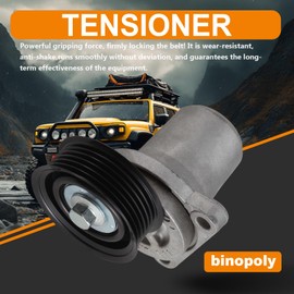 binopoly 39074 Drive Belt Tensioner Assembly With Pulley For 2007-2017 Mazda 3/MX-5 Miata/5/CX-7 OE# LFG115980A LFG115980 LFG115980B LFG115980C