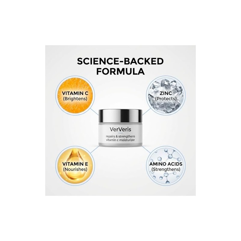 Vitamin C Moisturizer | Antioxidant Hydrating Face Cream | 1.5