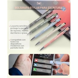 56 PIEZAS de Artículos Escolares Estéticos con Estuche Grande para Lápices, 5 Bolígrafos de Bola Inspiradores, 12 Destacadores Pastel, 5 Bolígrafos de