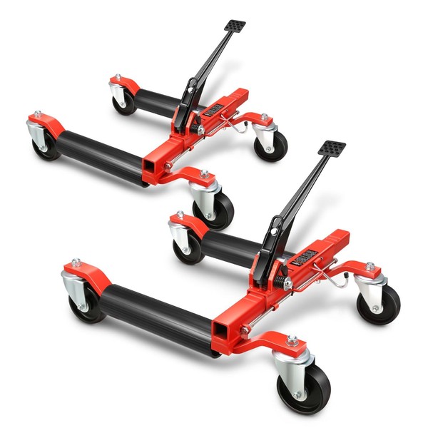 DNA MOTORING 2pcs Car Wheel Dolly Jack Set Mechanical 1250