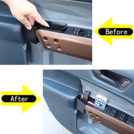 Lcojicep Car Door Storage Box Compatible with Ford Maverick 2022-2025 Front and rear Door Side Storage Box Organizer Tray Door Handle Pocket Tray Insert Storager Accessories