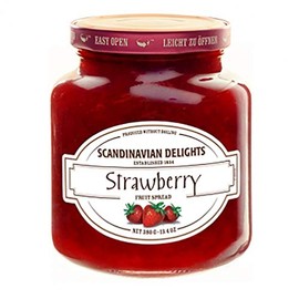 Elki's Gourmet Scandinavian Delights Preserves, Strawberry, 13.4 Ounce