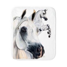 CafePress Arabian Horse Sherpa Fleece Throw Blanket 60" L x 50" W
