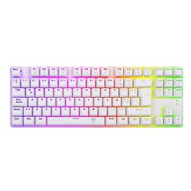 T-Dagger Teclado Gamer Mecánico Blanco Bora White T-TGK315 Blue Switch                                                                                