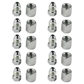 Neeseelily 10PCS JIC-04 Cap and Plug Set 1/4" 0304-C-04 2408-04 Compatible with 7/16-20 Thread