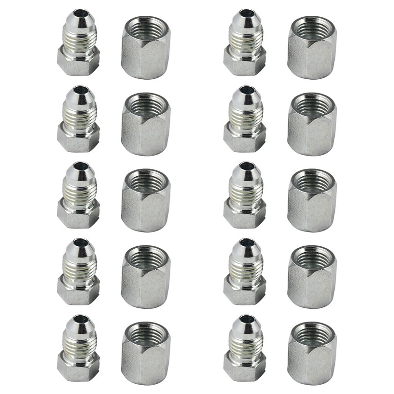 Neeseelily 10PCS JIC-04 Cap and Plug Set 1/4" 0304-C-04 2408-04
