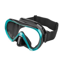 Taucherbrille mit 180° Panoramasicht, Anti-Leck Silikonmaske für Damen Herren Teenager, Verstellbares Elastisches Kopfband, Tauch- & Schnorchelmaske