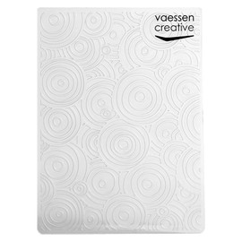 Vaessen Creative Cartella per Embossing, Cerchi 14,6 x 10,8 x 0,5 cm, 1 pezzo, per Biglietti di Compleanno, Biglietti di Nascita, Biglietti di Natale e Artigianato di Carta