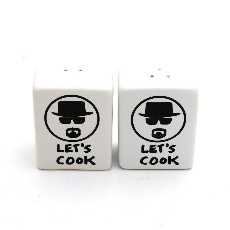 Let's Cook Breaking Bad Parody Salt and Pepper Shaker Set