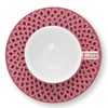 Pip Studio 51004144 Flower Festival Espresso with Bottom Dark Pink