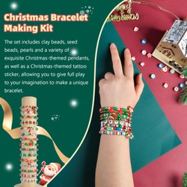 wuzoe Friendship Bracelet Kit, 6666 Pieces, 2400 Polymer Clay Beads & 400 Letter Beads, Bracelet Making Kit for DIY Jewellery Making & Friendship Bracelet Making