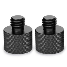 Frgyee Thread Adapter Microphone Tripod 5/8 Female to 3/8 Male Thread Microphone Screws Adapter for Microphone Stands and Camera Tripods Pack of 2