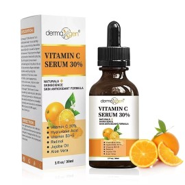 2 FL OZ - 30% VITAMIN C SERUM + E + RETINOL + HYALURONIC ACID ORGANIC ANTI-AGING