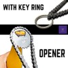 Bike Chain Gear Bottle Opener With Key Ring Chain Bottoms