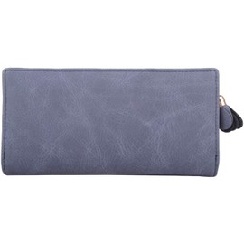 Womens Large Faux Leather RFID Coin/Money/Credit Card Holder/Purse - Dark Blue