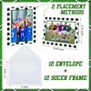 RattanView 12 Set Soccer Photo Frame Cards with Envelopes 4