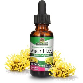 Nature's Answer Witch Hazel Leaf Liquid Extract 1 Fluid Ounce 500mg | Skin Support | Gluten-Free | Single Count