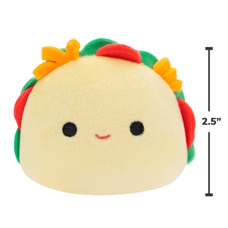 Micromallows Squishmallows Original 4-Pack Irina Axolotl, Tabitha Cat, Tex Taco,