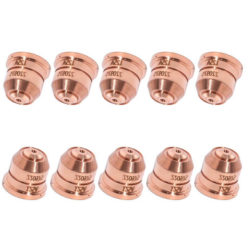 10PCS 220975 Nozzles Tips for 125A Plasma Cutting Torch Consumables,