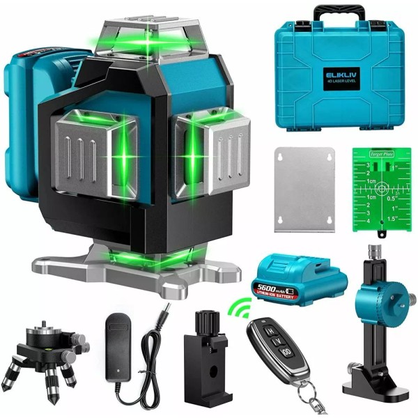 Elikliv Self Leveling Laser Level 360 Outdoor 200Ft Green Laser