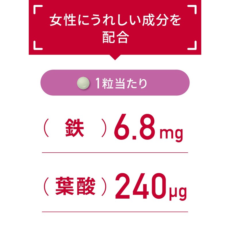 【ヤクルトのサプリメント】鉄・葉酸（30粒）30日分/1粒で１日分の鉄・葉酸/ヤクルト