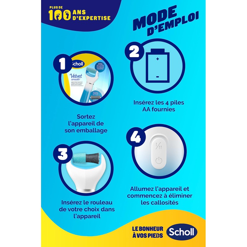 Scholl Velvet Smooth Electronic Foot File with Marine Minerals