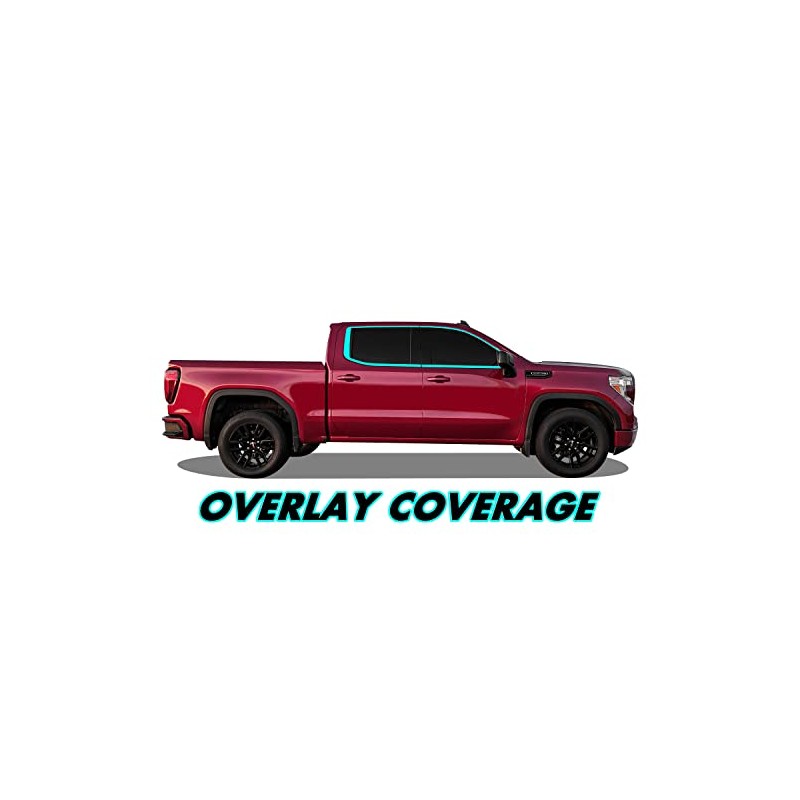 SlickMod Chrome Delete Blackout Vinyl Overlay for 2019-2023 GMC Sierra