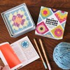 FRUHLING Pack of 50 Granny Square Crochet Cards Colourful Mixes