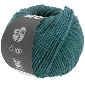 Lana Grossa Bingo Melange, 1015 Mottled Teal Yarn