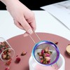 Kyraton Rainbow Fine Mesh Strainer 3 Pieces Set, Copper Flour