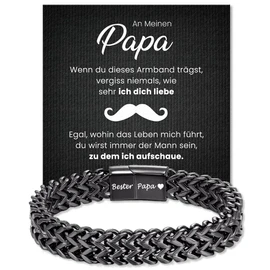 SOFIA FERRER Men's bracelet, gift brother, partner bracelets, Father's Day gift for dad, for my son, dad gifts, love gifts, Father's Day, birthday gift, Stainless Steel, No Gemstone