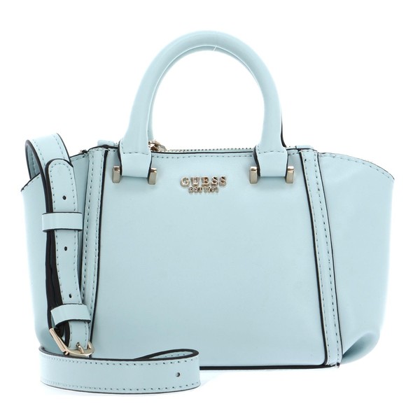 GUESS Leie Mini Status Satchel Ice Blue, Ice Blue