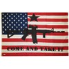 USA American Come and Take It Machine Gun AR15 M4