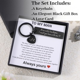 Ouligay Drive Safe Keychain Gifts for Him Boyfriend Birthday Husband Christmas Valentine's Day Gift for Boyfriend Fiance Men Romantic Men Bf Romantic I Love You Gifts Presents