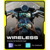 Rimoody 6.86 Inches Motorcycle Portable Carplay Car Radio with Wireless