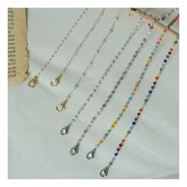 [God Shop] Brilliant beads mask necklace strap line [Pretty pearl chain surgical adult, spring opal / [갓샵] 영롱한 비즈 마스크 목걸이 스트랩 줄 [ 예쁜 진주 체인 써지컬 성인, 스프링오팔