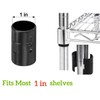 24 Pcs 12 Pairs Wire Shelving Shelf Lock Clips for