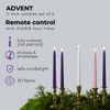 Stmarry Flameless Advent Candles, Set of 5 - Flickering LED