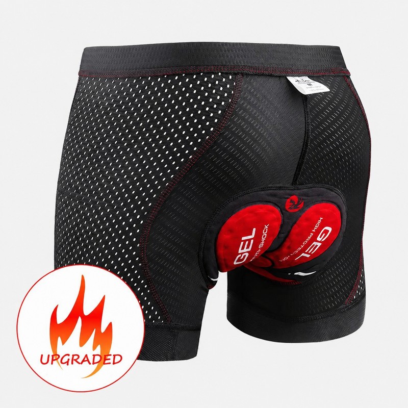 Men’s Padded Cycling Underwear for Bike Rides – Breathable 5D