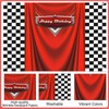 Sivoodiot Racing Flag Car Birthday Backdrop 7x5ft Durable Checkered Racing
