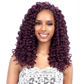 FreeTress Synthetic Hair Crochet Braids GoGo Curl 12" (4-Pack, 1B)