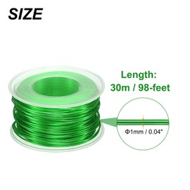 HARFINGTON Bonsai Wire Anodized Aluminum Training Wire Roll 1mm/18 Gauge 98ft Length Bendable Bonsai Tree Wire for Garden, Horticulture, Landscape, Planting, Green