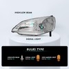 TUSDAR Headlight Assembly Compatible with 2001 2002 2003 Honda Civic