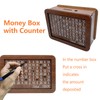 Wooden Money Box for Children, Money Box with Counter for